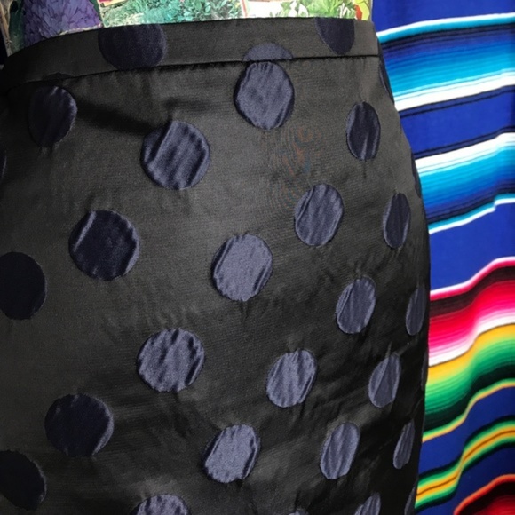 J Crew No 2 Circle Pencil Skirt Polka Dot Sheath - Picture 2 of 8